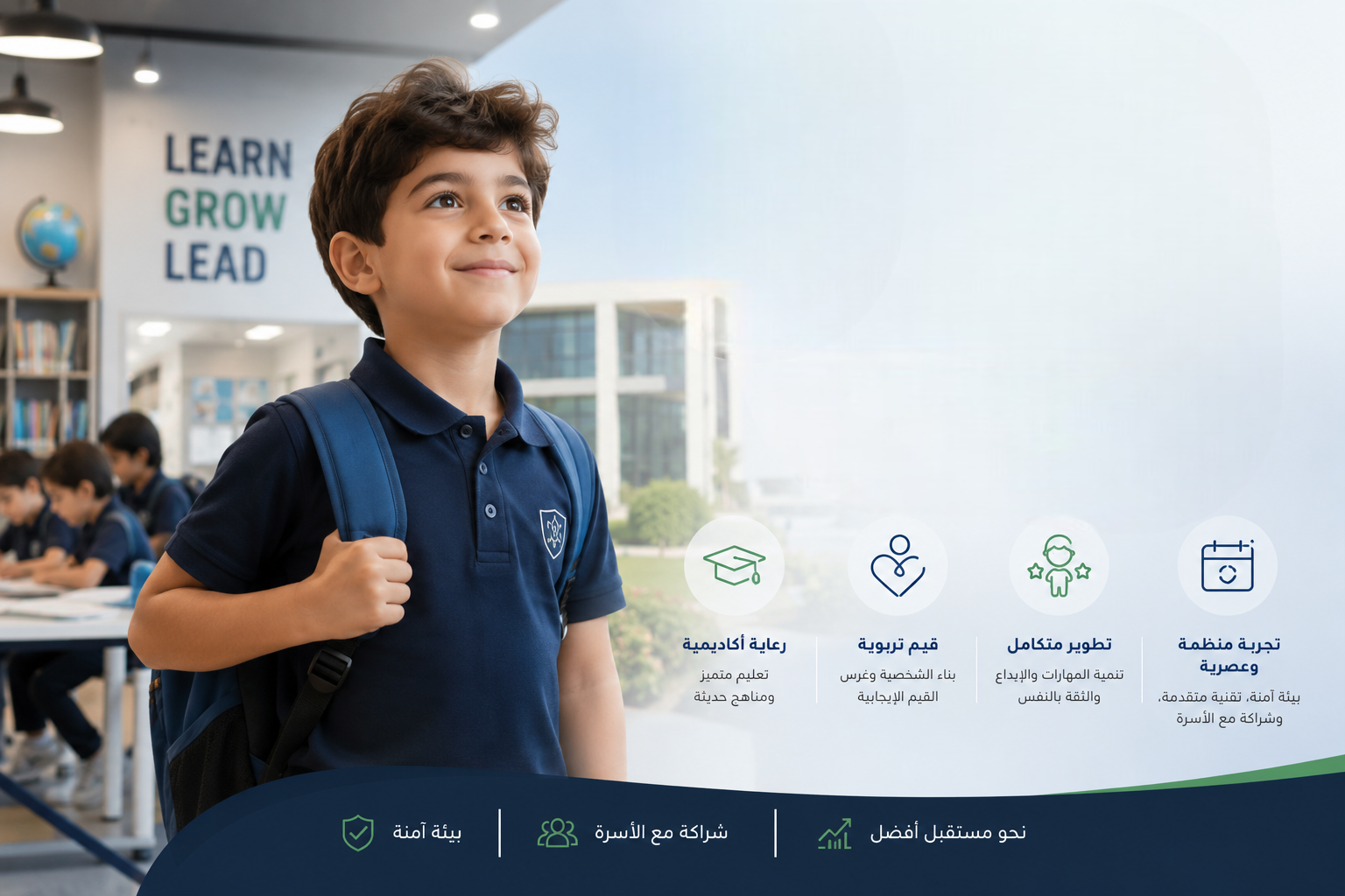 أكاديميةومدارس ورياض المنطق - بيئة تعليمية حديثة